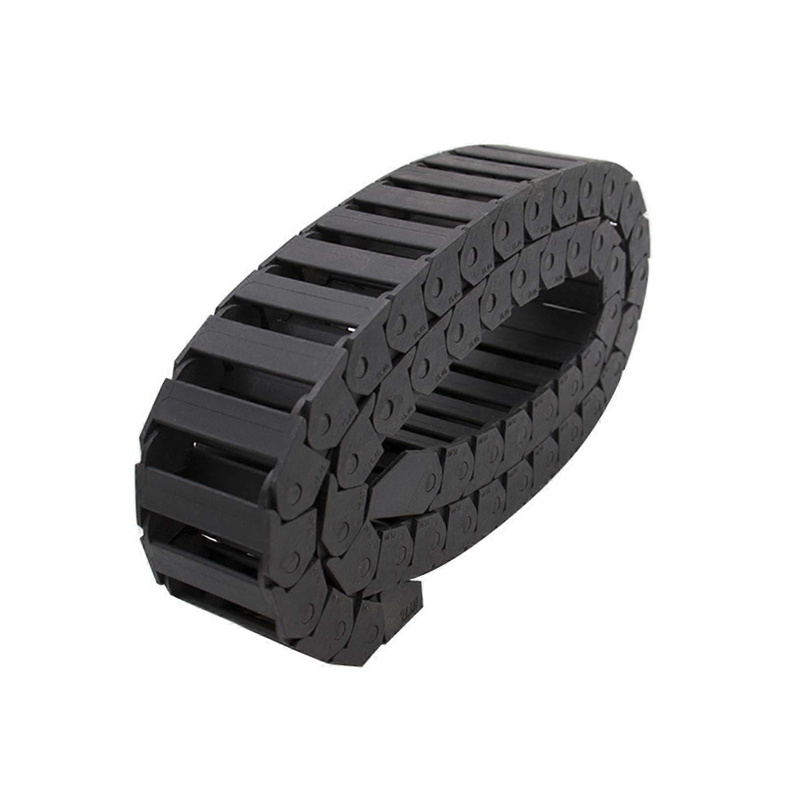 Tow Chain Cable Tow Chain 10x10 10x15 15x30 18x37 Plastic Bridge Type with End Connections 1000mm for CNC Router 18x18mm