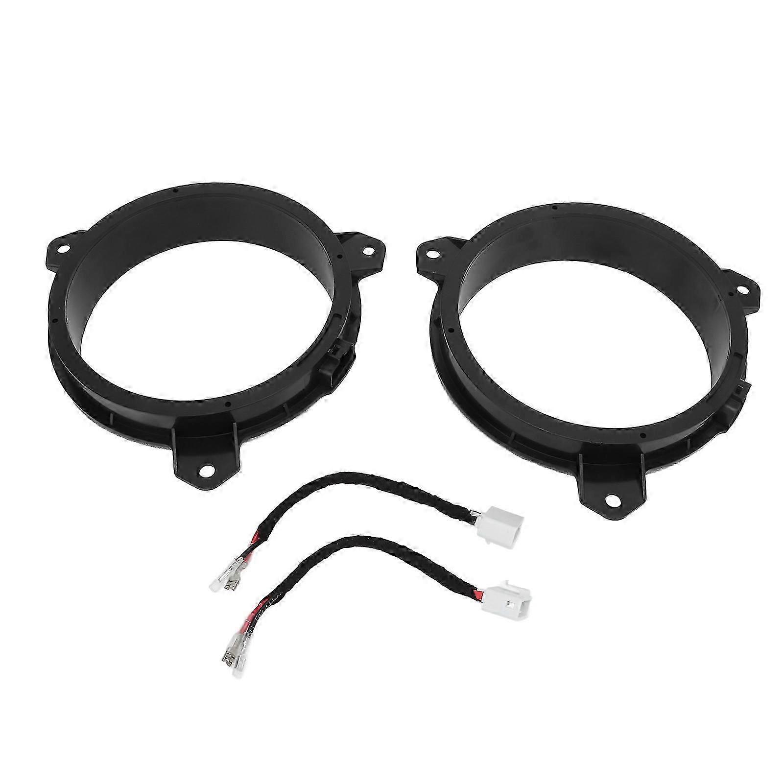 Door Speaker Adaptor Rings,1 Pair 6.5in Door Door Speaker Spacer Door Speaker Mounting Bracket User-Friendly Design