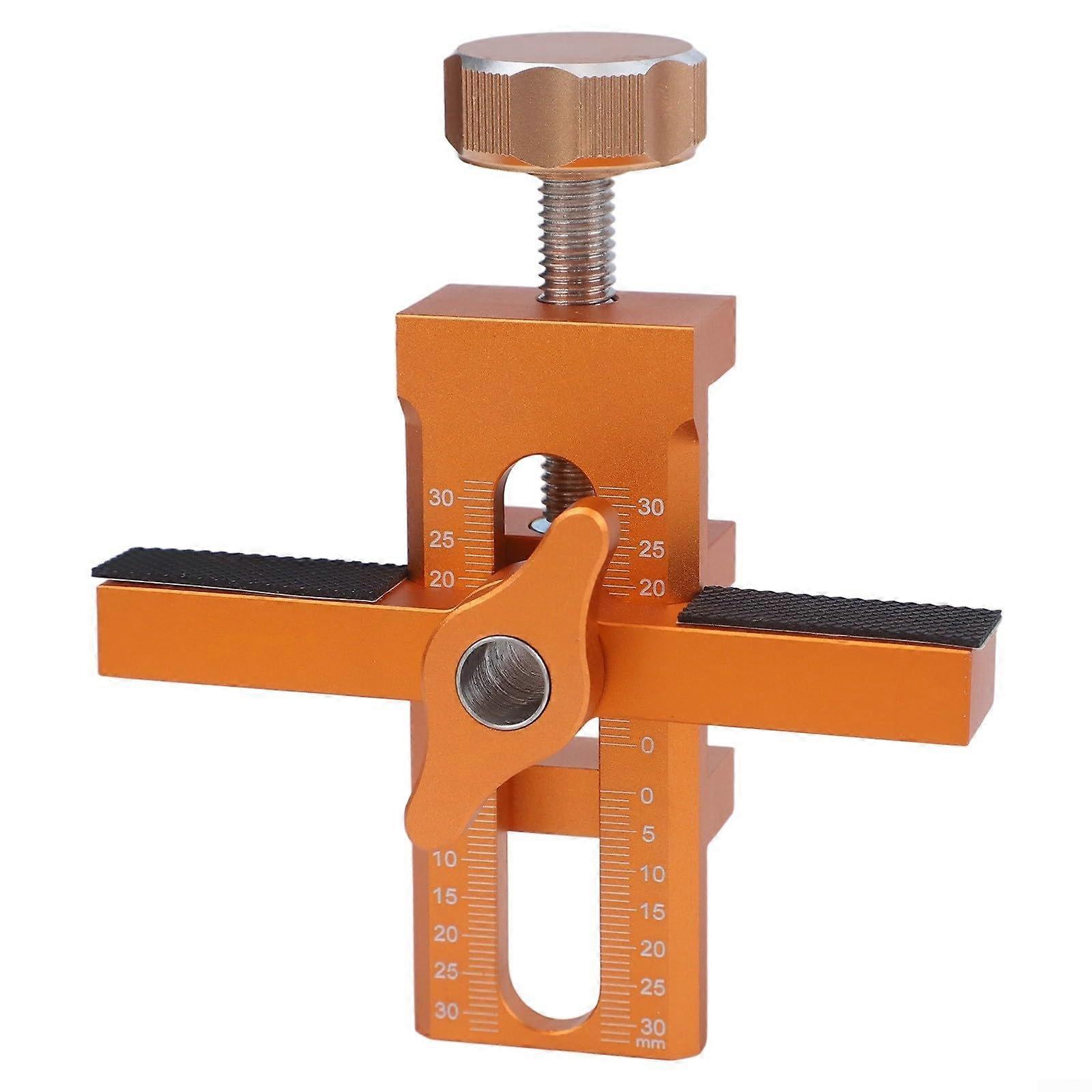 Cabinet Door Installation Tool 2-In-1: Punching and Positioning for Quick Alignment, Steel Construction