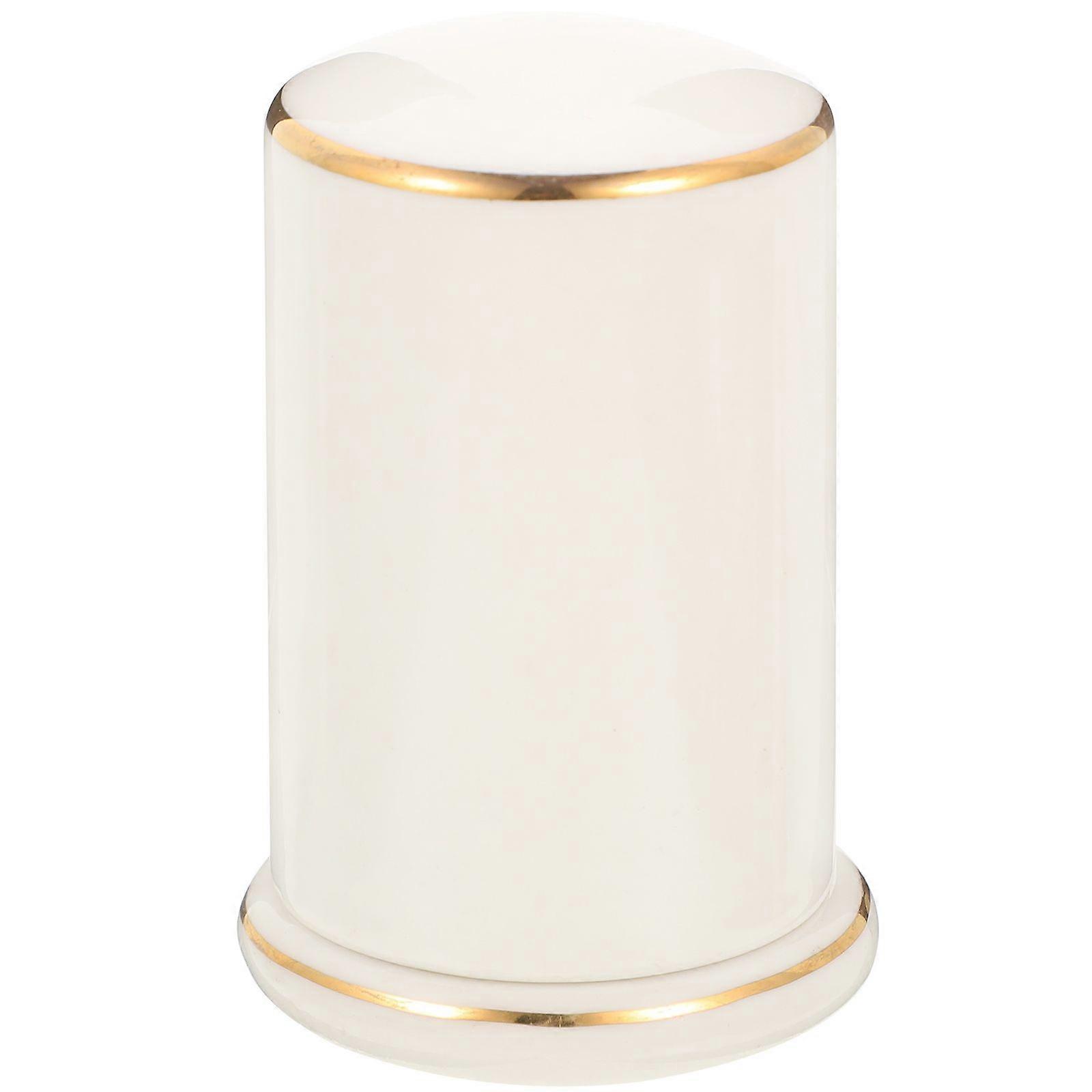 Household Toothpick Holder Ceramic Toothpick Container Desktop Toothpick Box Home Accessory