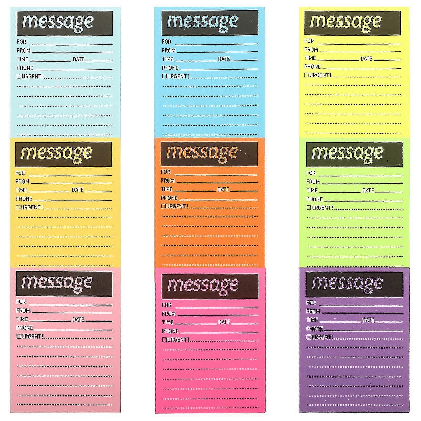 9 Books of Multi-function Message Pads Daily Use Memo Pads Portable Note Stickers Home Supply