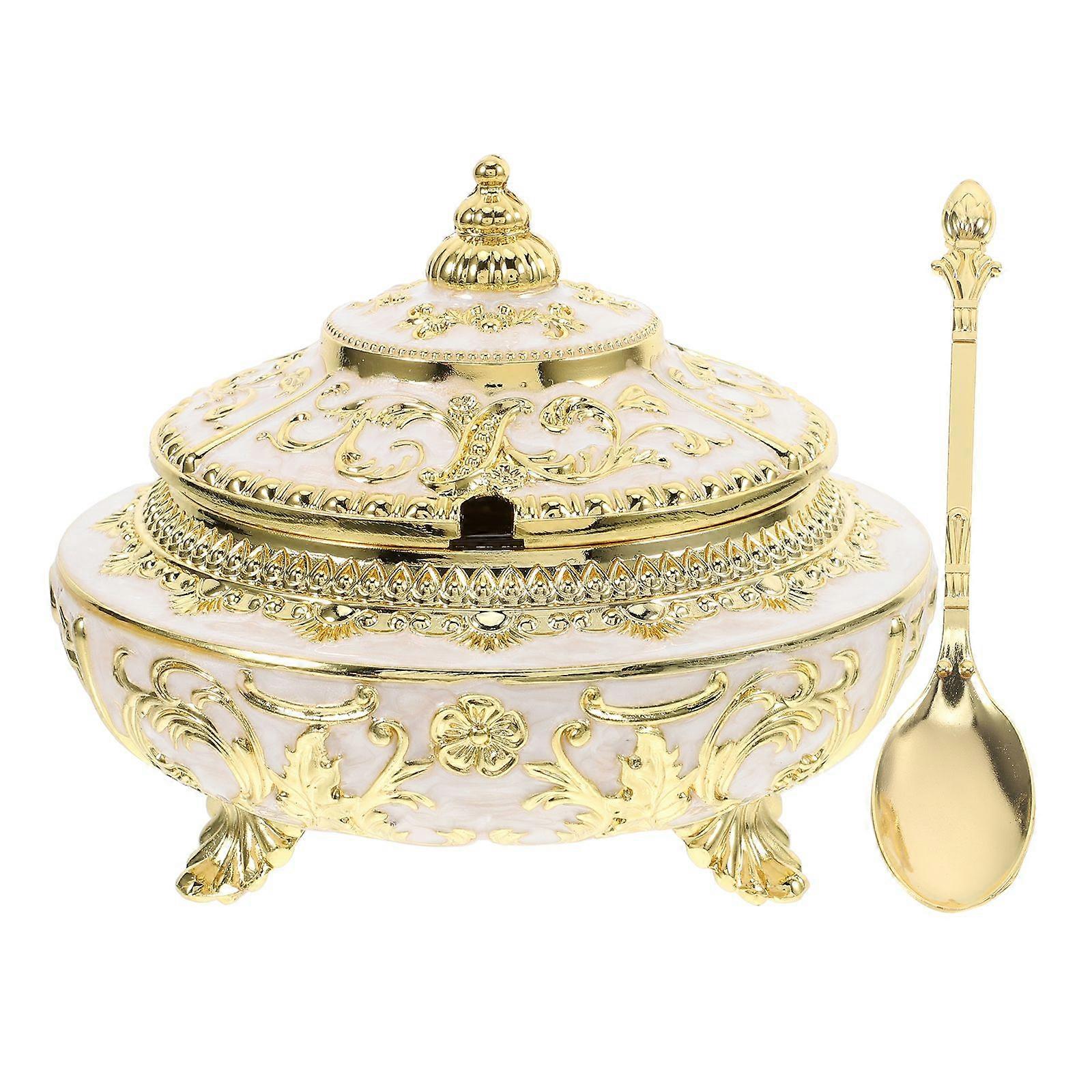 Retro Spice Jar Practical Seasoning Storage Box Condiment Seasoning Jar Kitchen Salt Jar