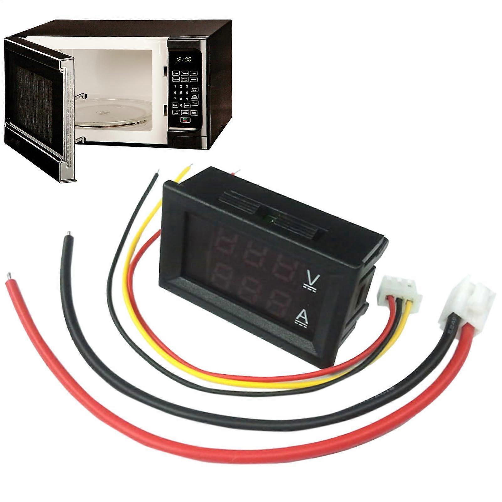 Digital Voltmeter DC 0-100V 10A | LED Car Audio Voltmeter Ammeter | Dual Display Red Blue for Men Women Adults