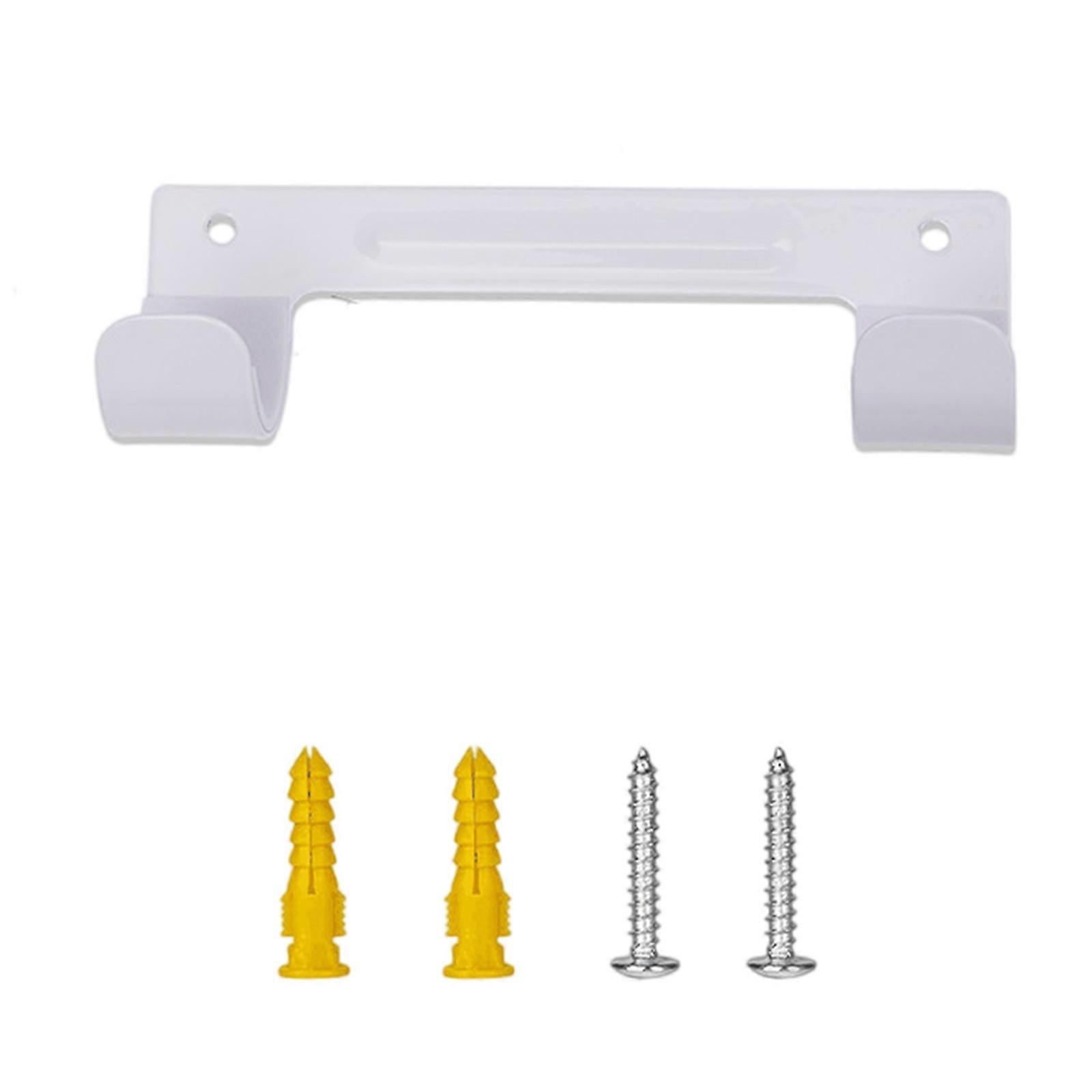 Multi Purpose Steel Ironing Board Hook Foldable Design Space Saving Solution With Included Mounting Hardware For Home  White