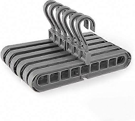 6pcs Magic Hanger Organizer, 360 Swivel Closet Hook with 9 Holes, Space Saving Cascade Hanger for Wardrobe Storage and Drying