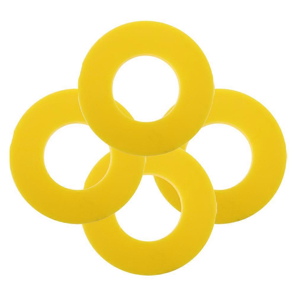 Yellow Shock Absorber Rubber Rings for Car Use Enhanced Comfort with Easy Installation 4 Pieces