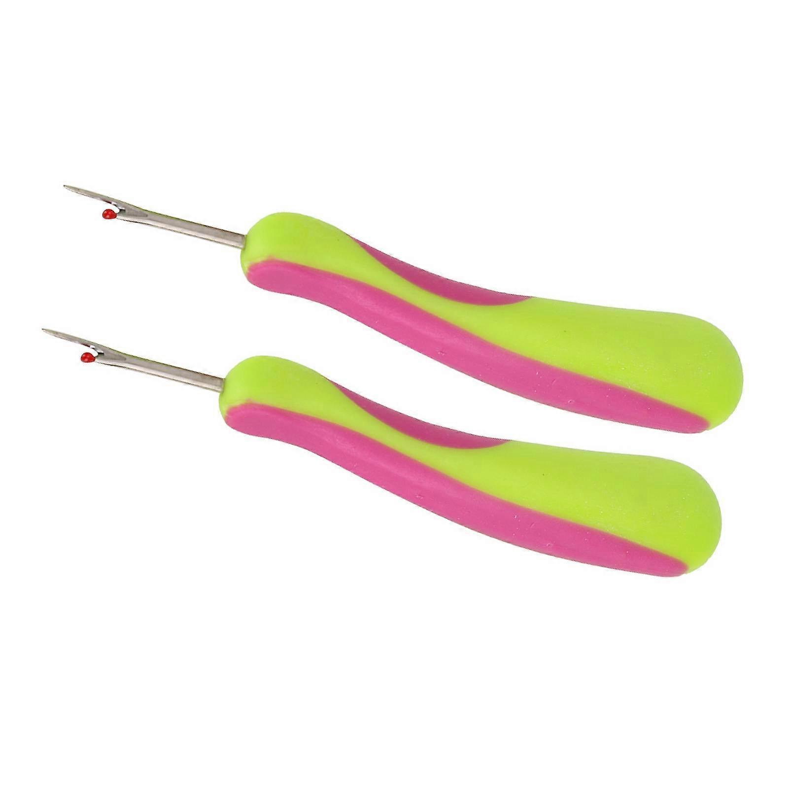 2pcs Seam Rippers Thread Cutter Stitch Unpicker Green 12cm