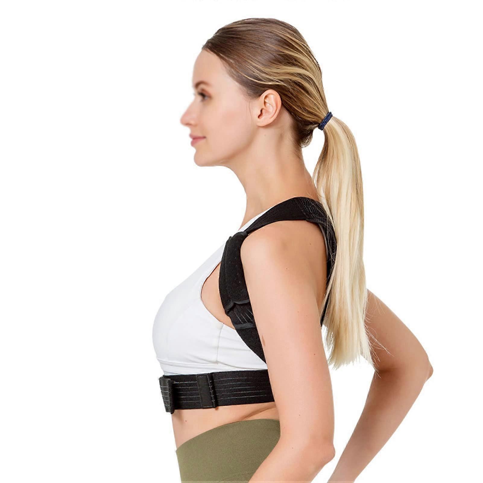 Back Support Belt Corrector for Lumbar Humpback Pain Relief, Comfortable Neck Shoulder Support, XL Size