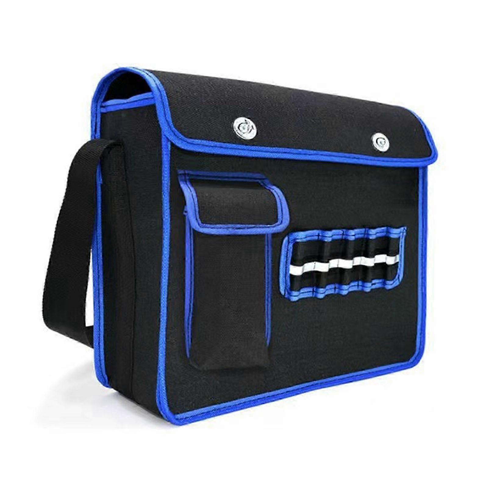 電気技師ツールバッグ厚みのあるキャンバス大容量収納ポーチ多機能修理ツールオーガナイザー