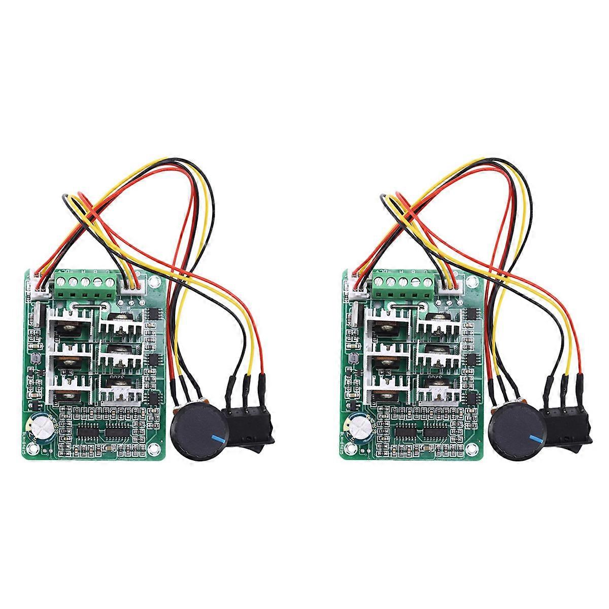 2X BLDC Three Phase Brushless Sensorless Motor Controller BL01 15A Violent Fan Modulation DC5V6V9V12