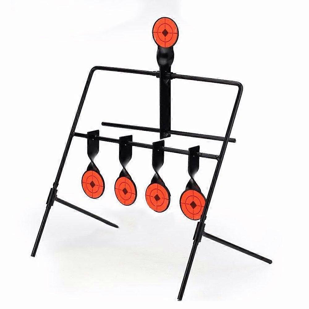 Steel Automatic Reset Rotate Shooting Target for Marksmanship Training Black