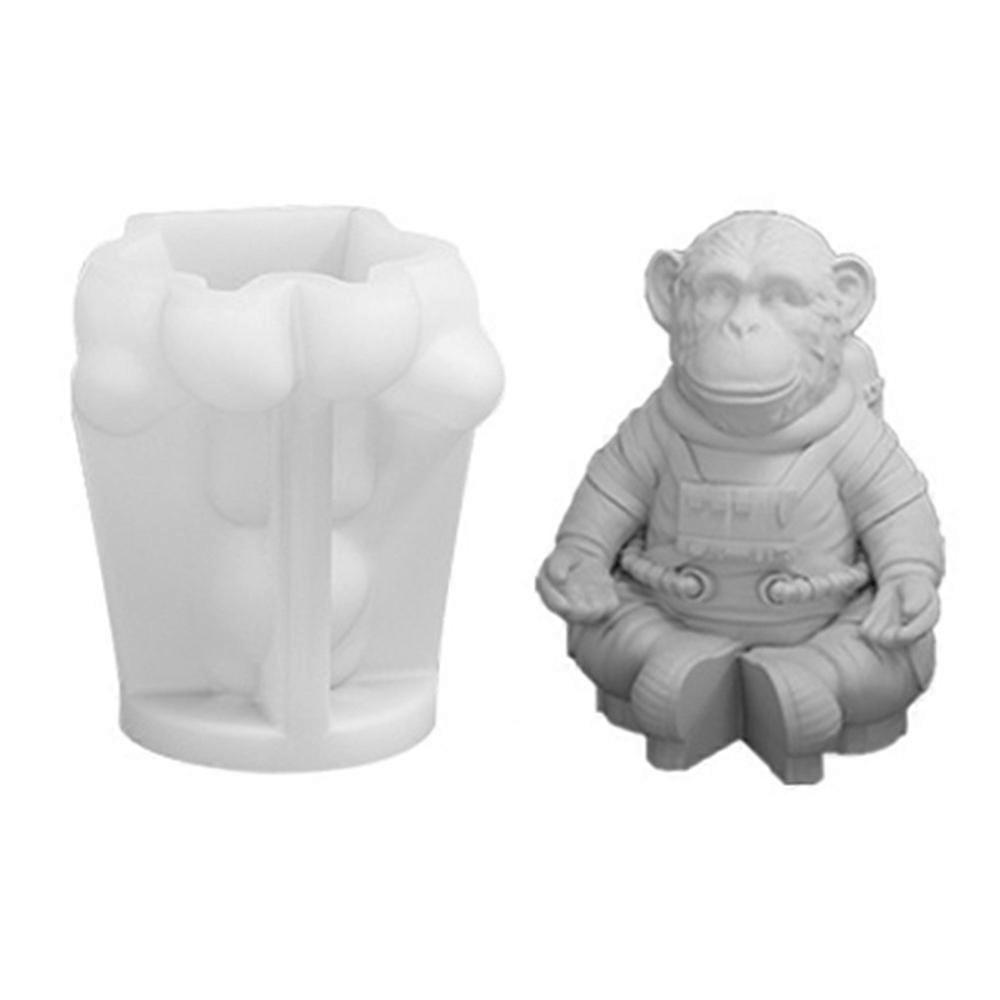 A101C-6 Space Monkey Shape DIY Silicone Fondant Mold Cake Decorating Tool (BPA Free, No FDA)