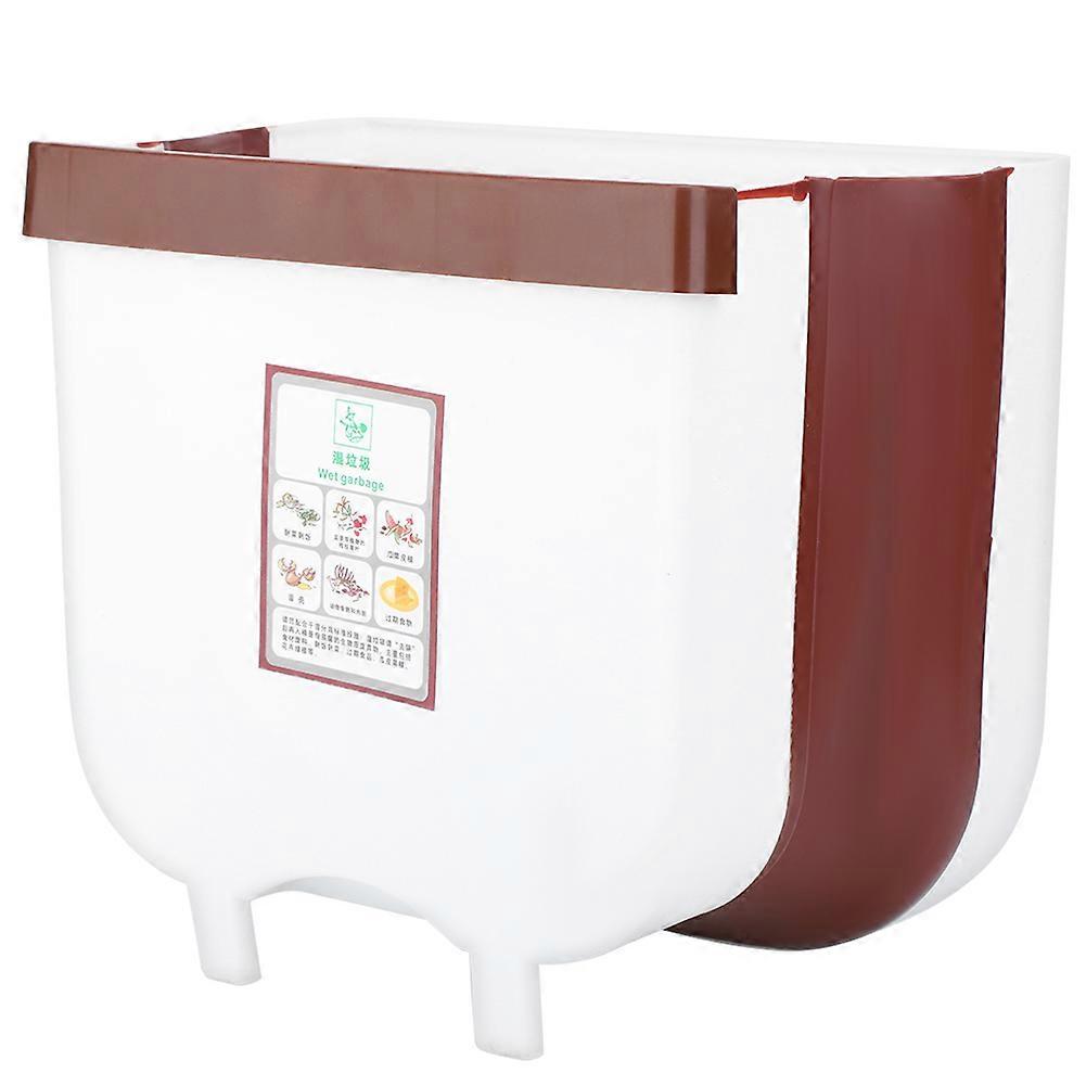 Portable Foldable Wall Mounted Trash Can Kitchen Cabinet Door Hanging Waste Bin