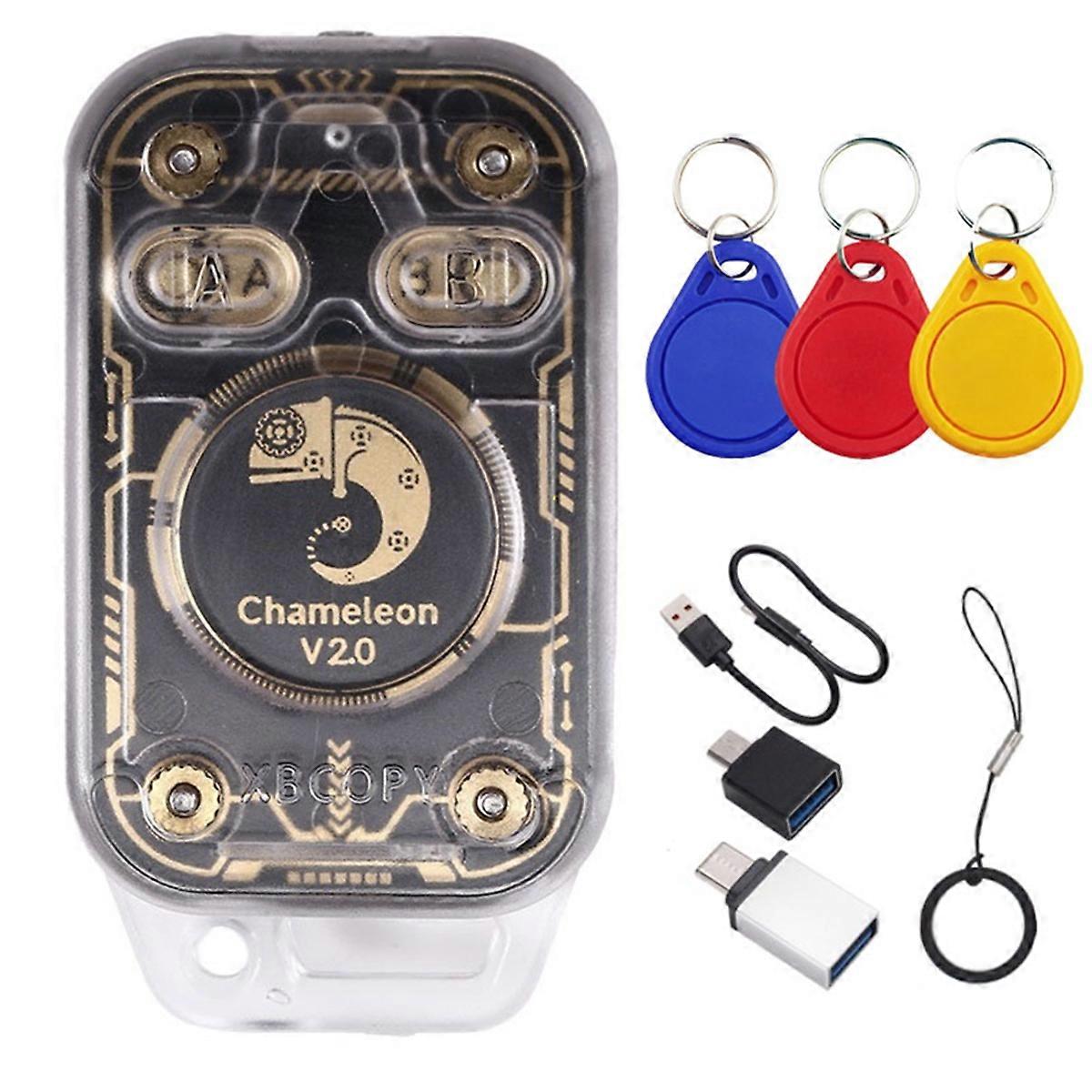 Chameleon V2.0 RFID Smart Chip Reader Emulator NFC Duplicator 125K 13.56Mhz Card Decode+3XUID Keych