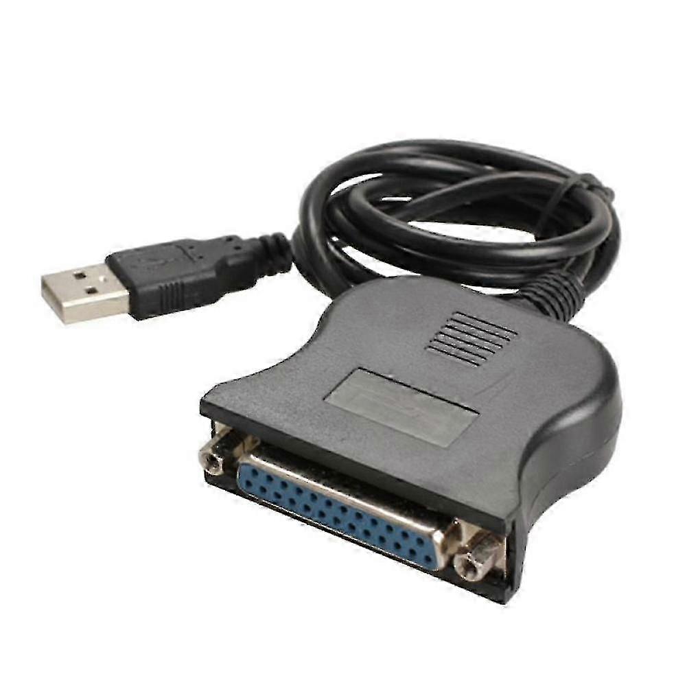 USB to DB25 Female Printer Adapter Cable, Parallel Port Converter EU--