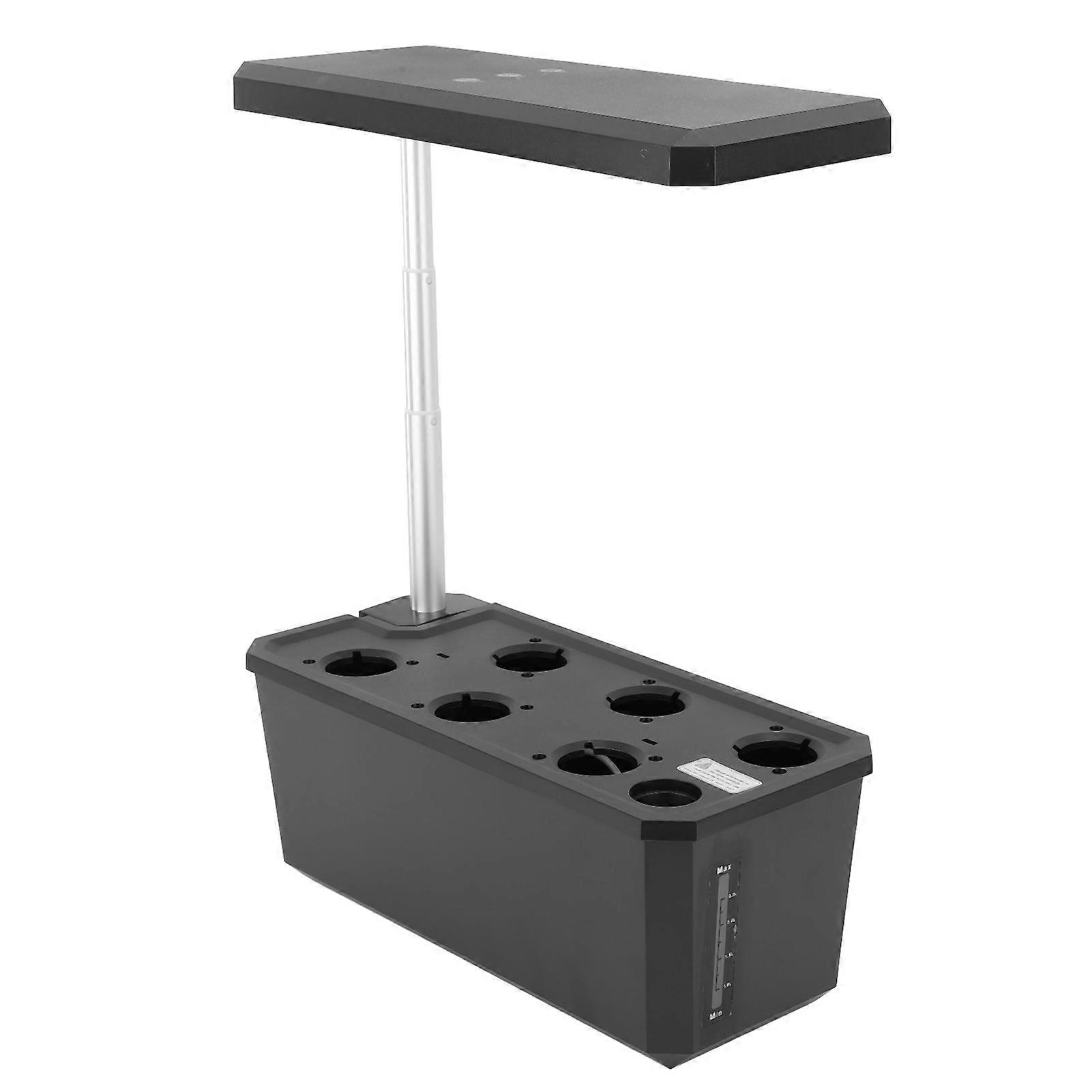 Hydroponics Voksende System LED Lys Auto Control Indendørs Have Sort