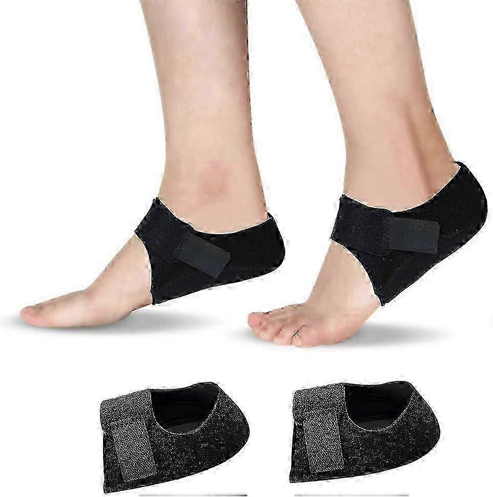 Half-Sock Heel Protectors with Soft Silicone Pads for Shock Absorption and Cracked Heel Pain Relief