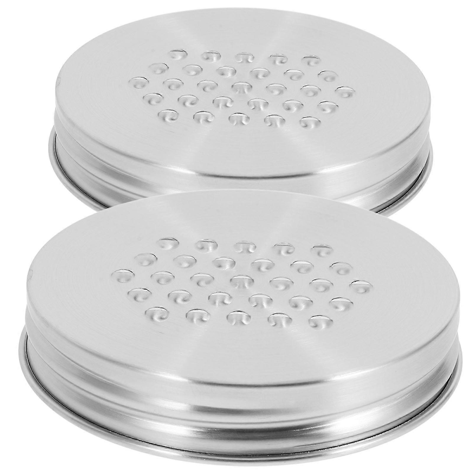 Shredder Lid Mason Jar Lid Home Cooks Simple Design Stainless Steel 2Set