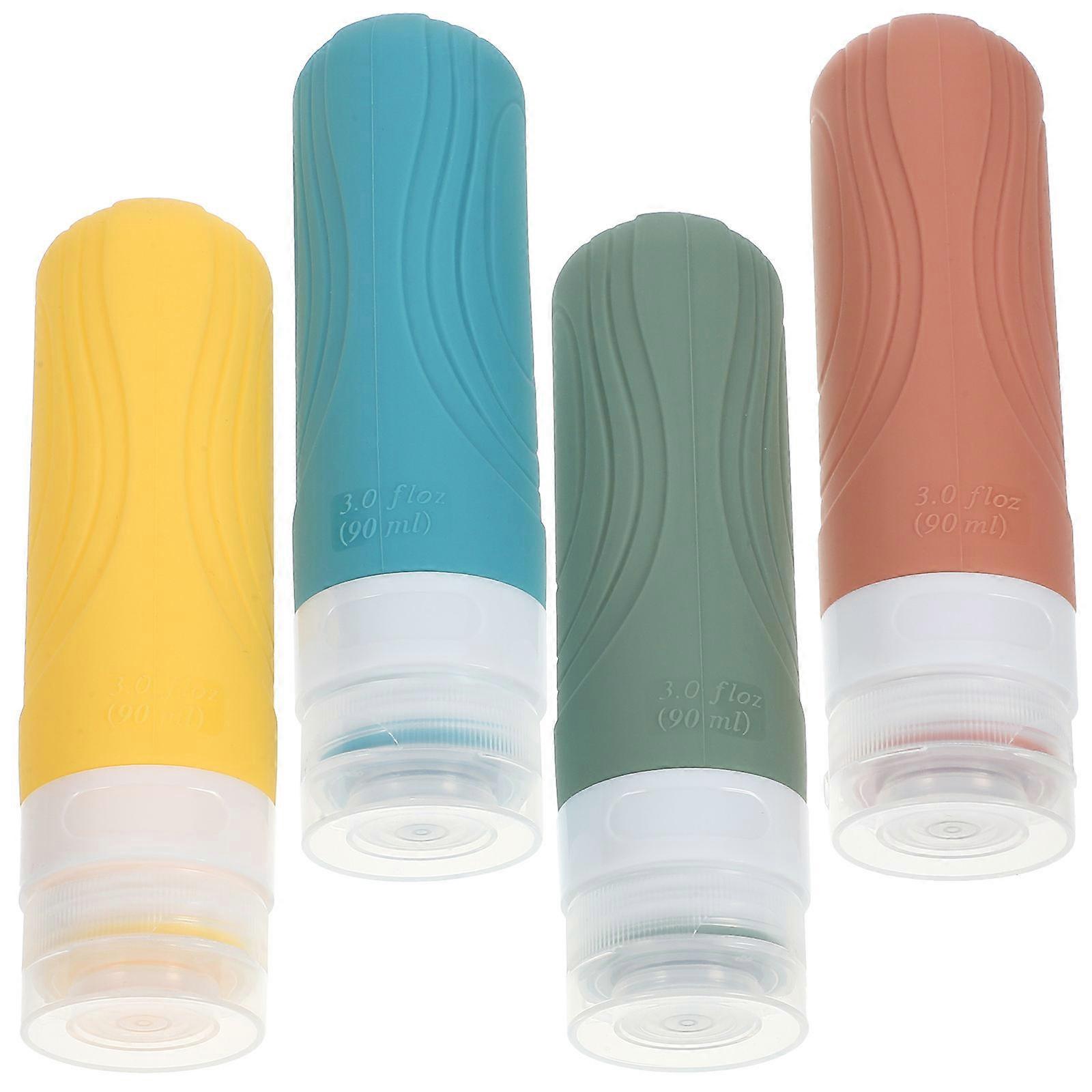 Shampoo Conditioner Bottles Portable Travel Bottles PP Material For Business Trips 4Pcs