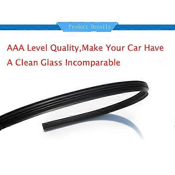 Durable Rubber Windscreen Wiper Strips for Car Use Black Color with 10 Sizes from 14 to 28 Inches