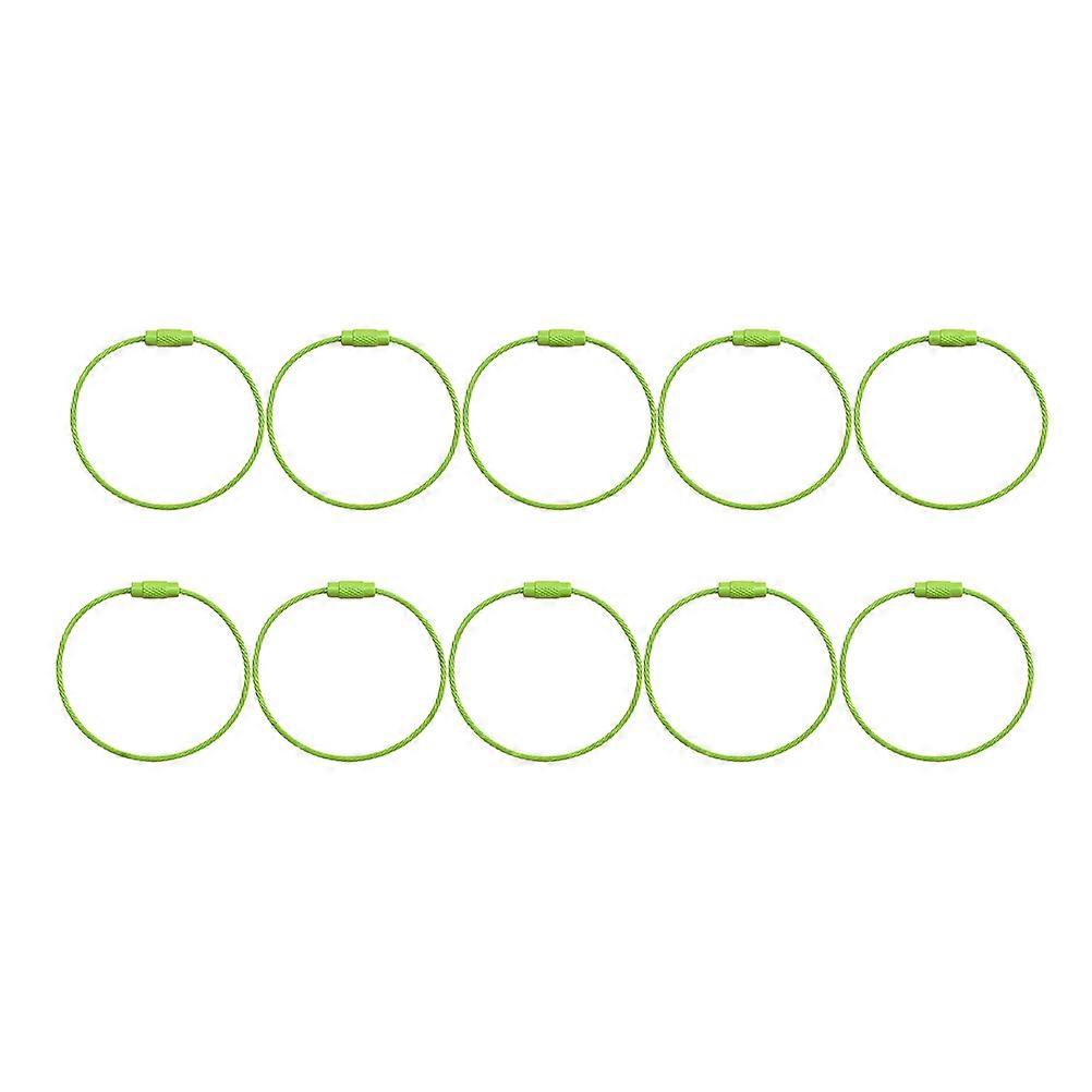 Light Green Key Chain Parts with Smooth Surface Durable and Lightweight Iron Material for Decoration