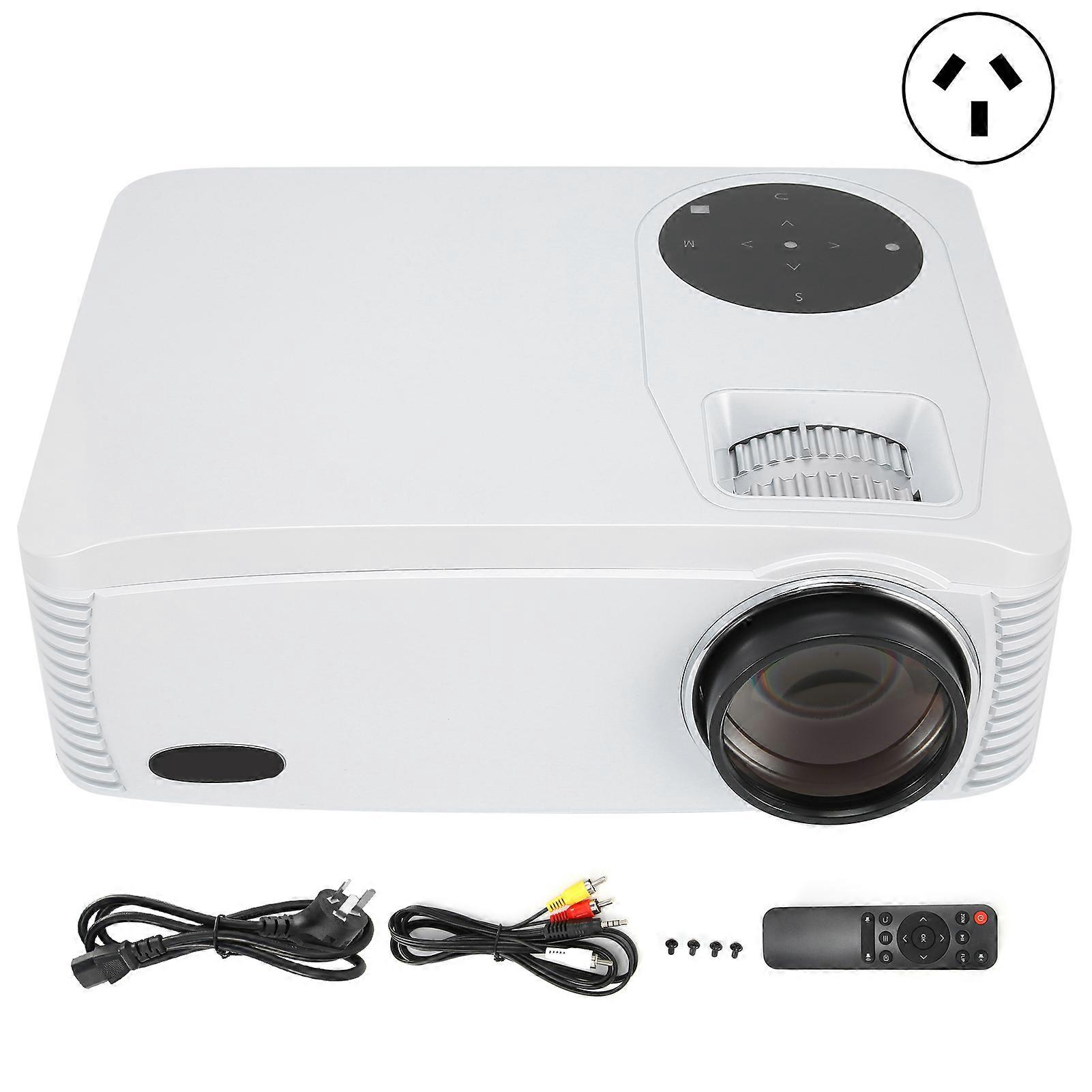White U99 Office Projector: 1080P, Wireless Screen Sharing, Portable, AU Plug