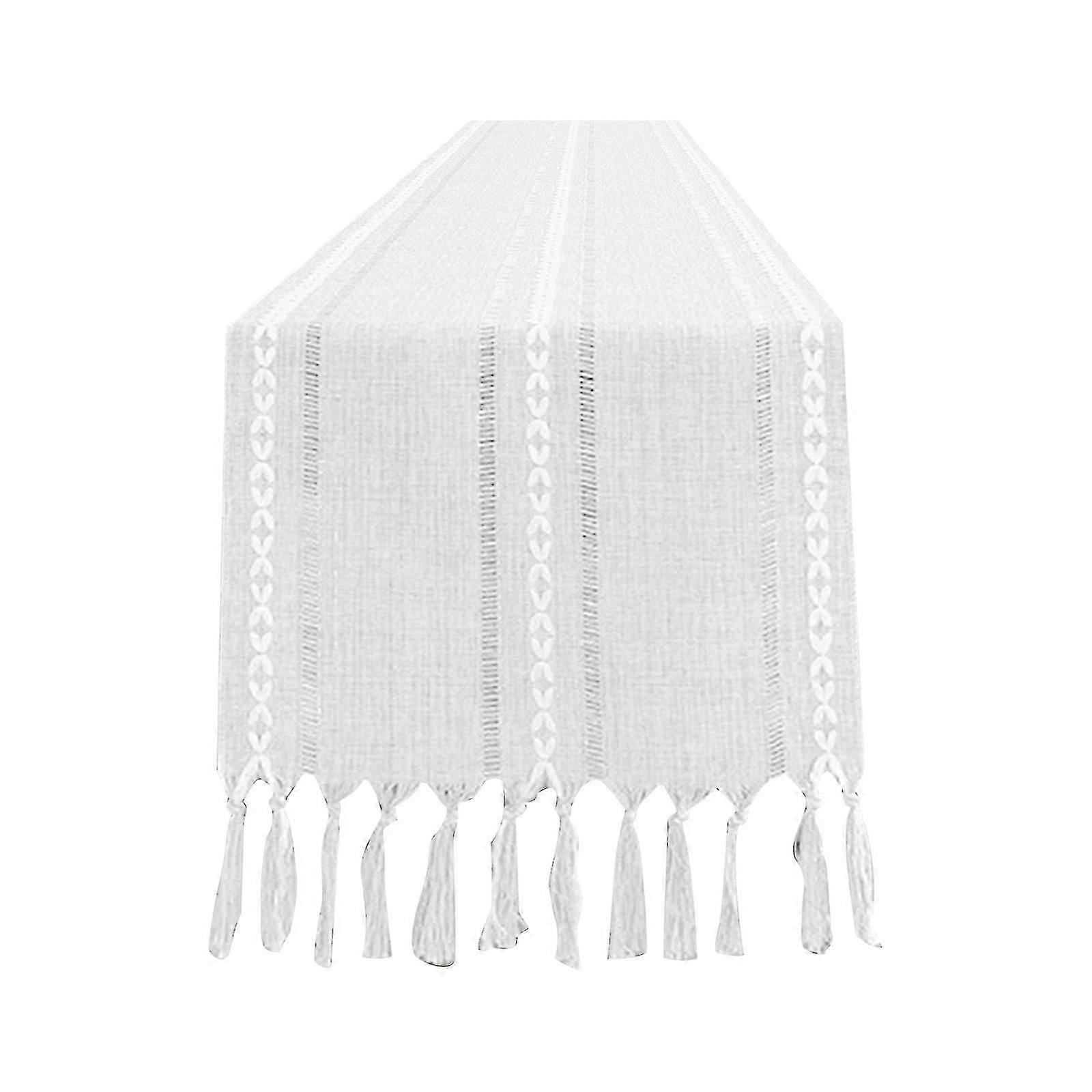 Farmhouse Dining Table Decor Table Runners Embroidered Rustic Table Runners
