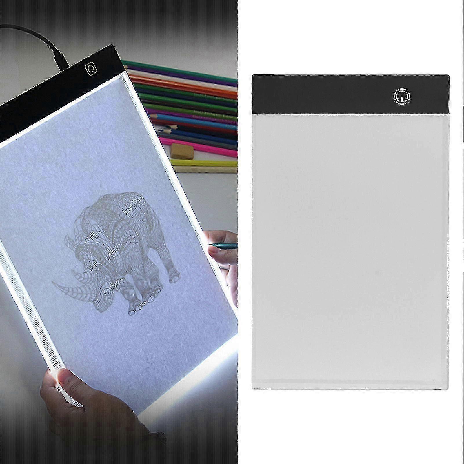 LED Light Box Tracer Ultra Thin Portable Dimmable Artcraft Tracing Pad A5 for Drawing Painting 3 Levels Brightness