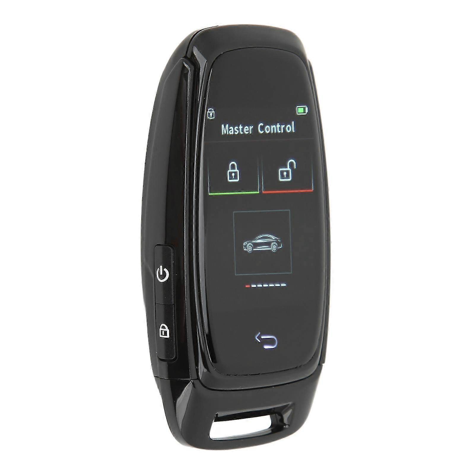 2025 Car Smart LCD Key Touch Screen Bluetooth 5.0 Connection Keyless Entry Smooth Touch for One Button Start Models Black