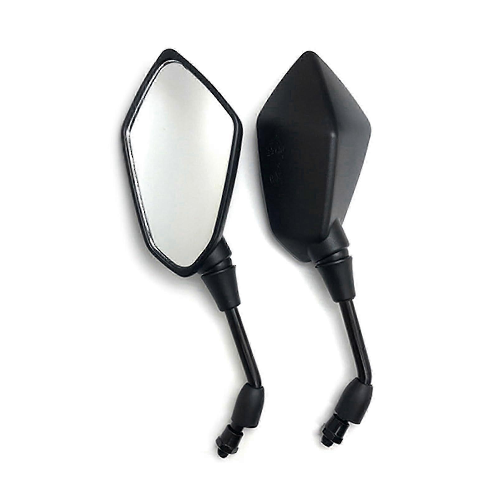 Backside glass 7/8' handlebar mount clamp wideangle rearview mirror for scooter ATV black 8mm positive catch