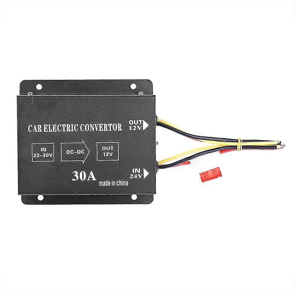 DC 24V to 12V DC Down Converter, Car Truck DC 24V to 12V Power Converter Electric Inverter Voltage Reducer Step-down Transformer(24V to 12v/30A/360w)
