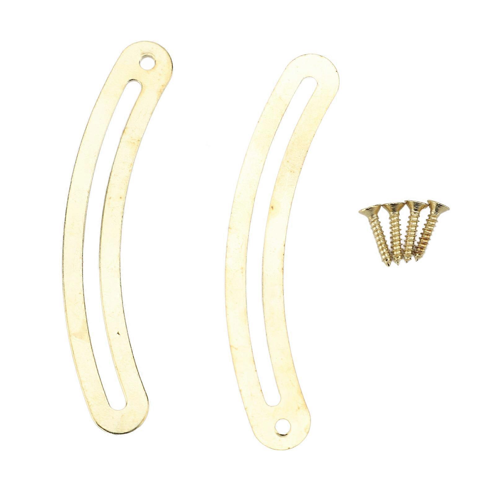 100Pcs Lid Support Hinge Soft Close 6.7x1cm Iron Yellow