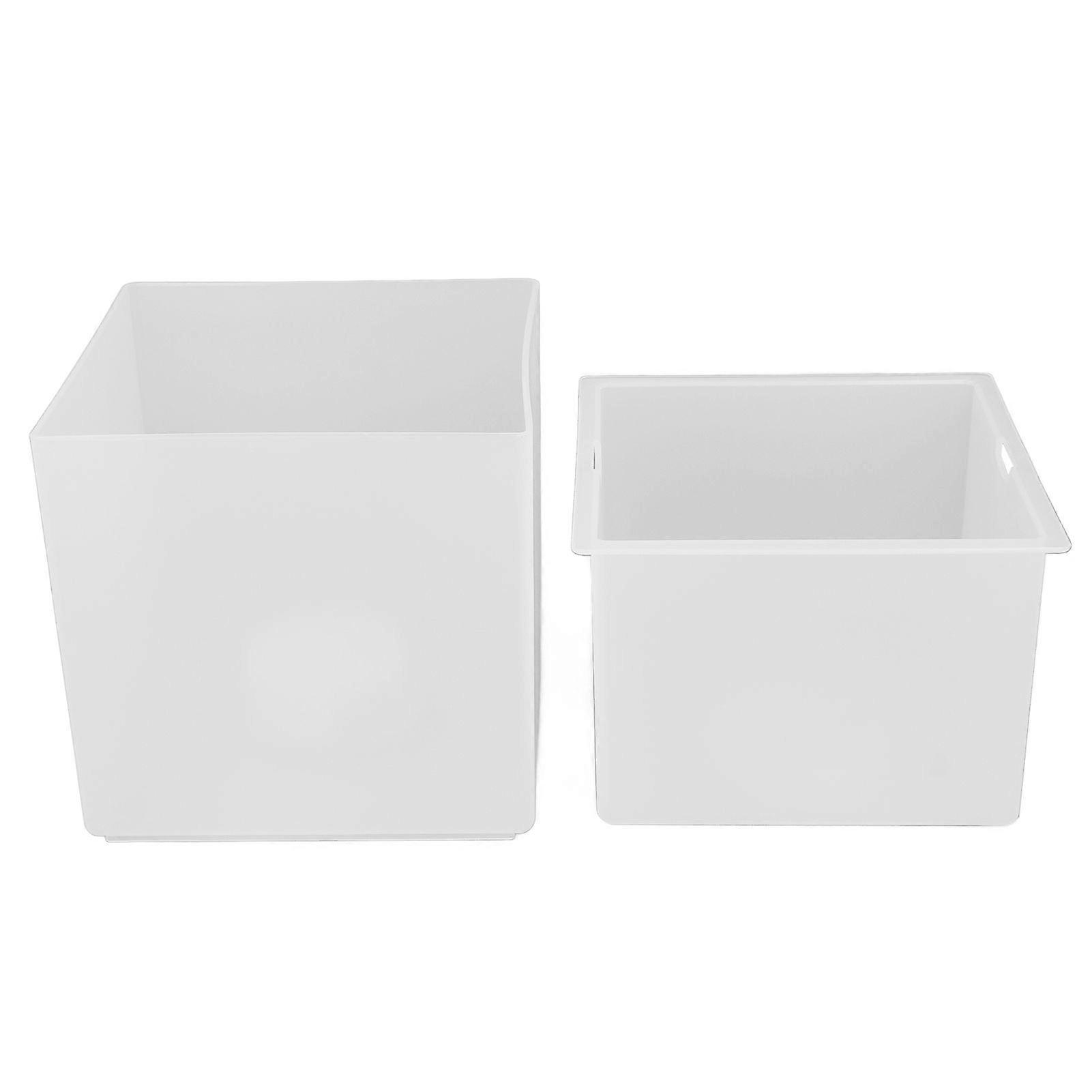 LED Ice Bucket 3.5L Large Capacity IP65 Water Proof Square 2 Layer for Champagne Drinks Beer KTV Parties Bar Home