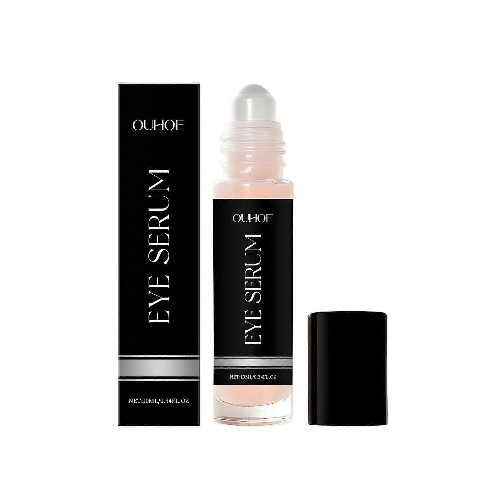 Eye Serum with Collagen, Niacinamide & Rose Extract, 10ml Anti-Aging Eye Treatment for Dark Circles, Fine Lines & Puffiness, Hydrating Soothing Roller