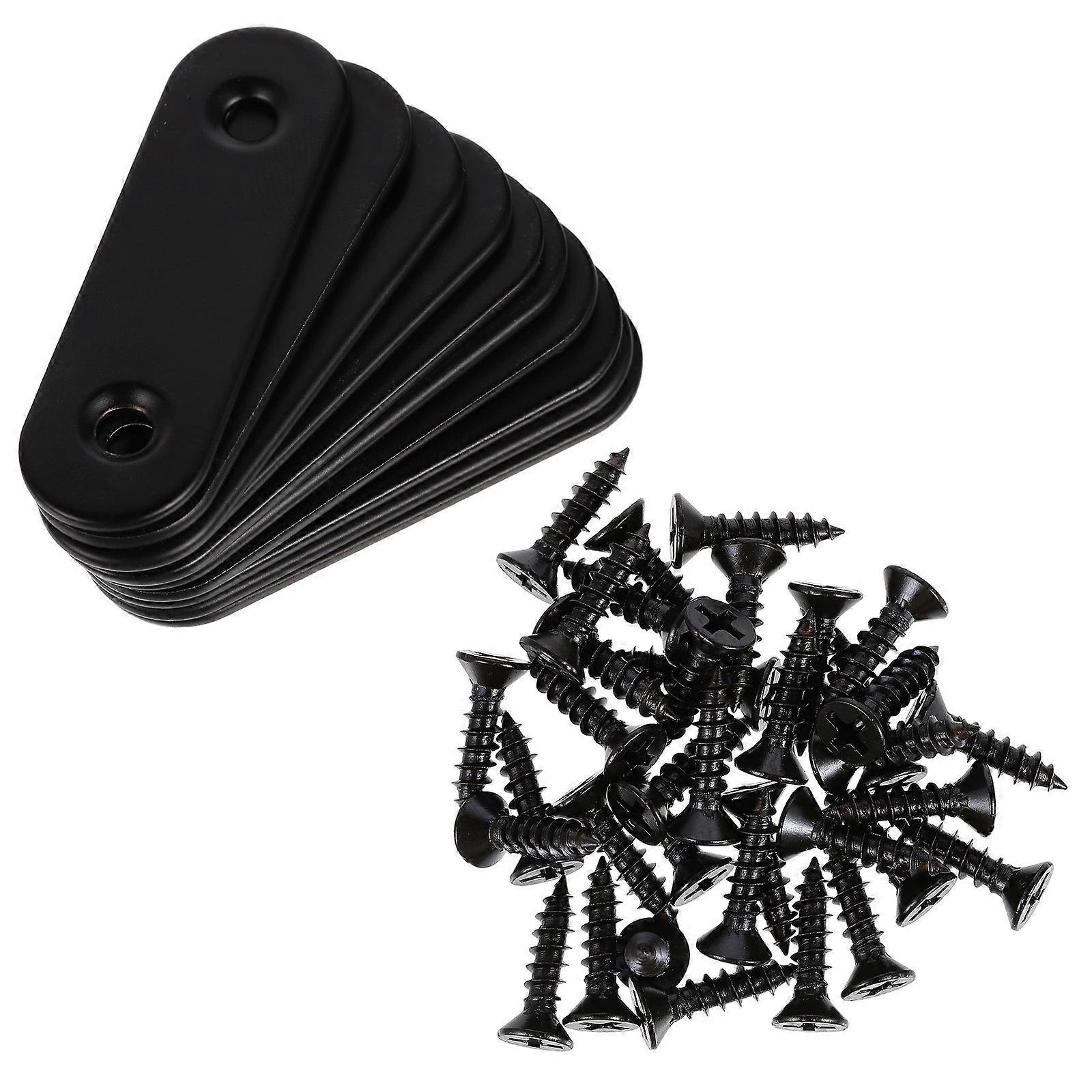 Angle Code Connection Stainless Steel Straight Braces for Furniture Use 24Pcs