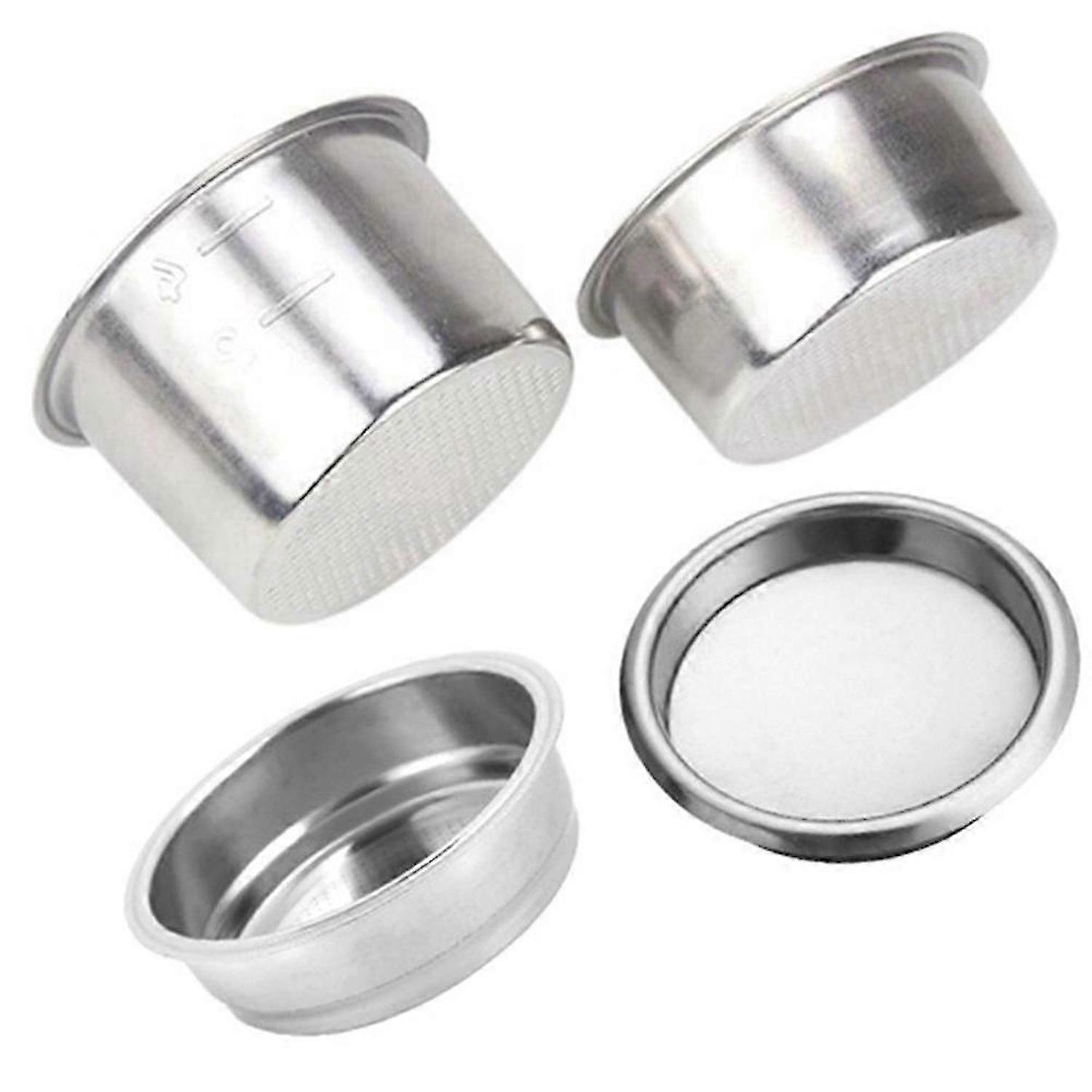 4PCS 51mm Coffee Filter Replacement Filter Basket for Coffee Bottomless Portafilter for Espresso Mac