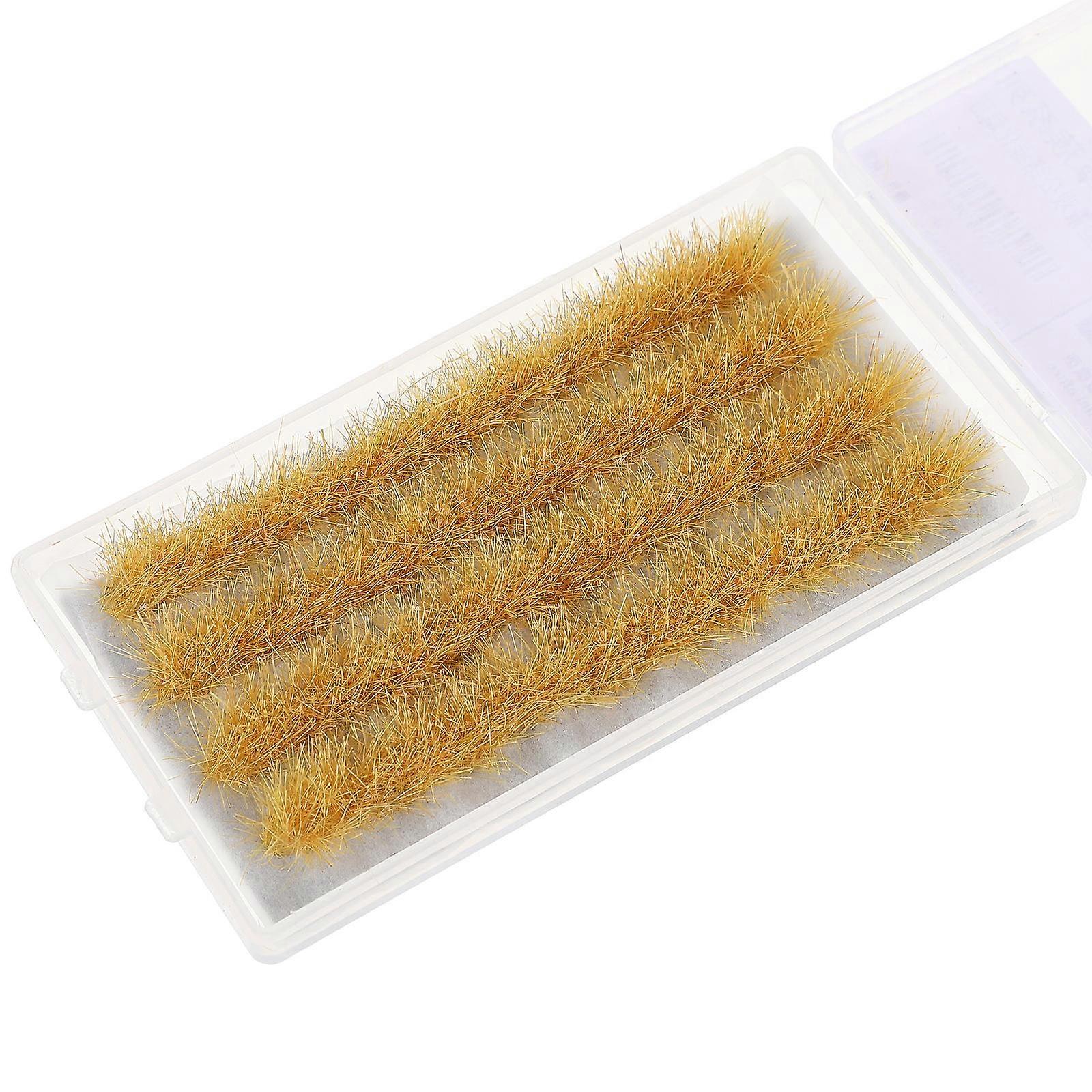 Plastic Artificial Grass Yellow Simulation Plant for Decor with Realistic Landscaping