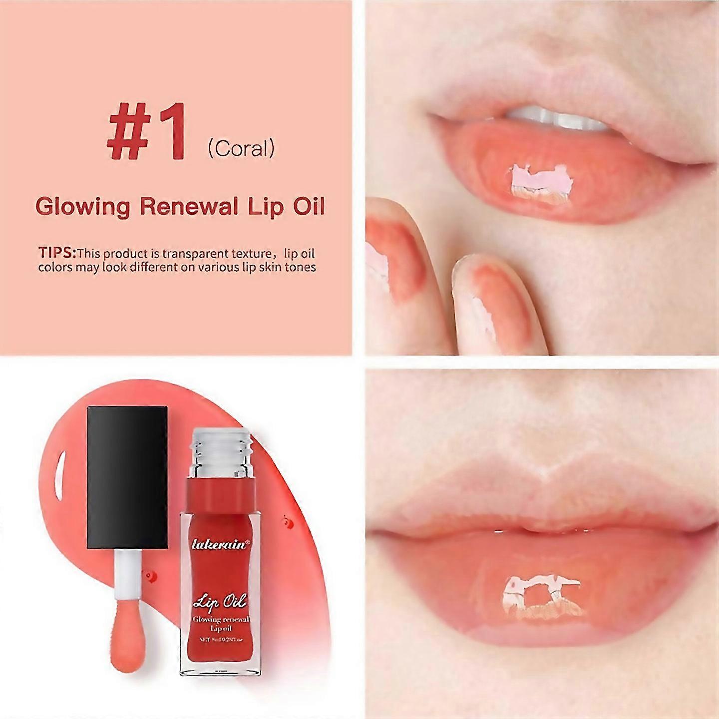 For Hydrating Lip Glow Oilmoisturizing 6 Red