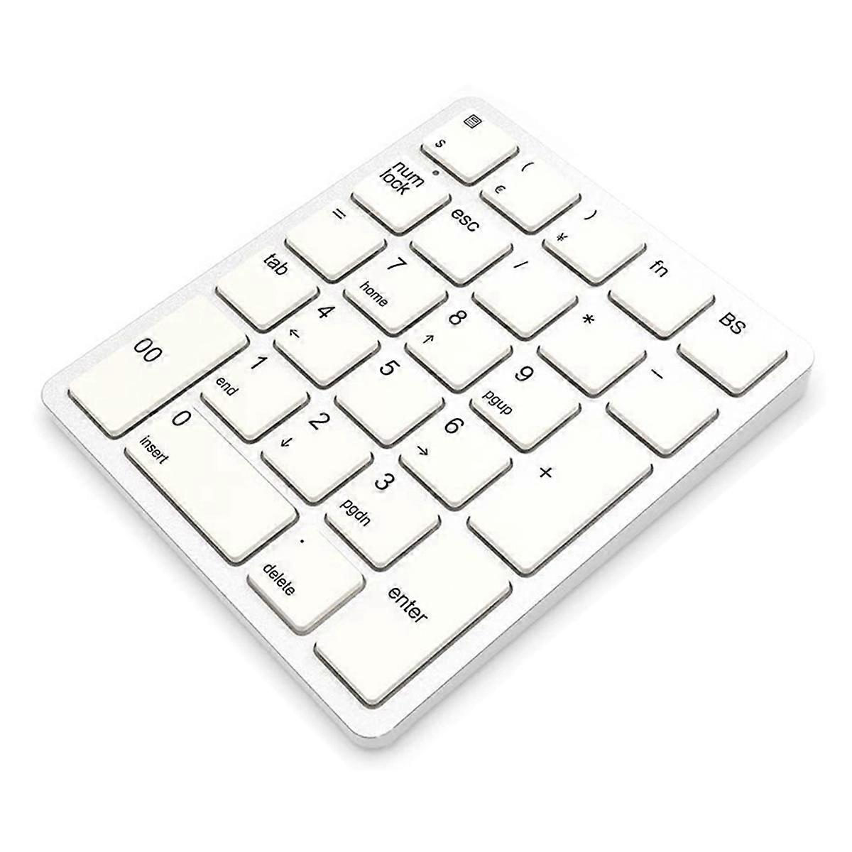 Wireless Numeric Keyboard for Laptops White