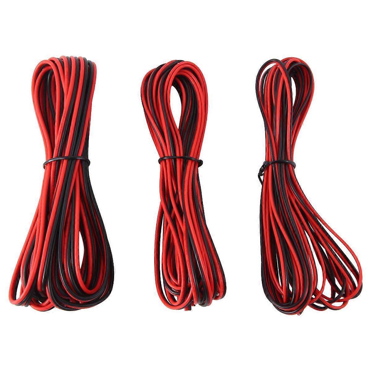 3PCS 2 Pin 12V Electrical Wire 22/20/18AWG LED Strip Extension Cable