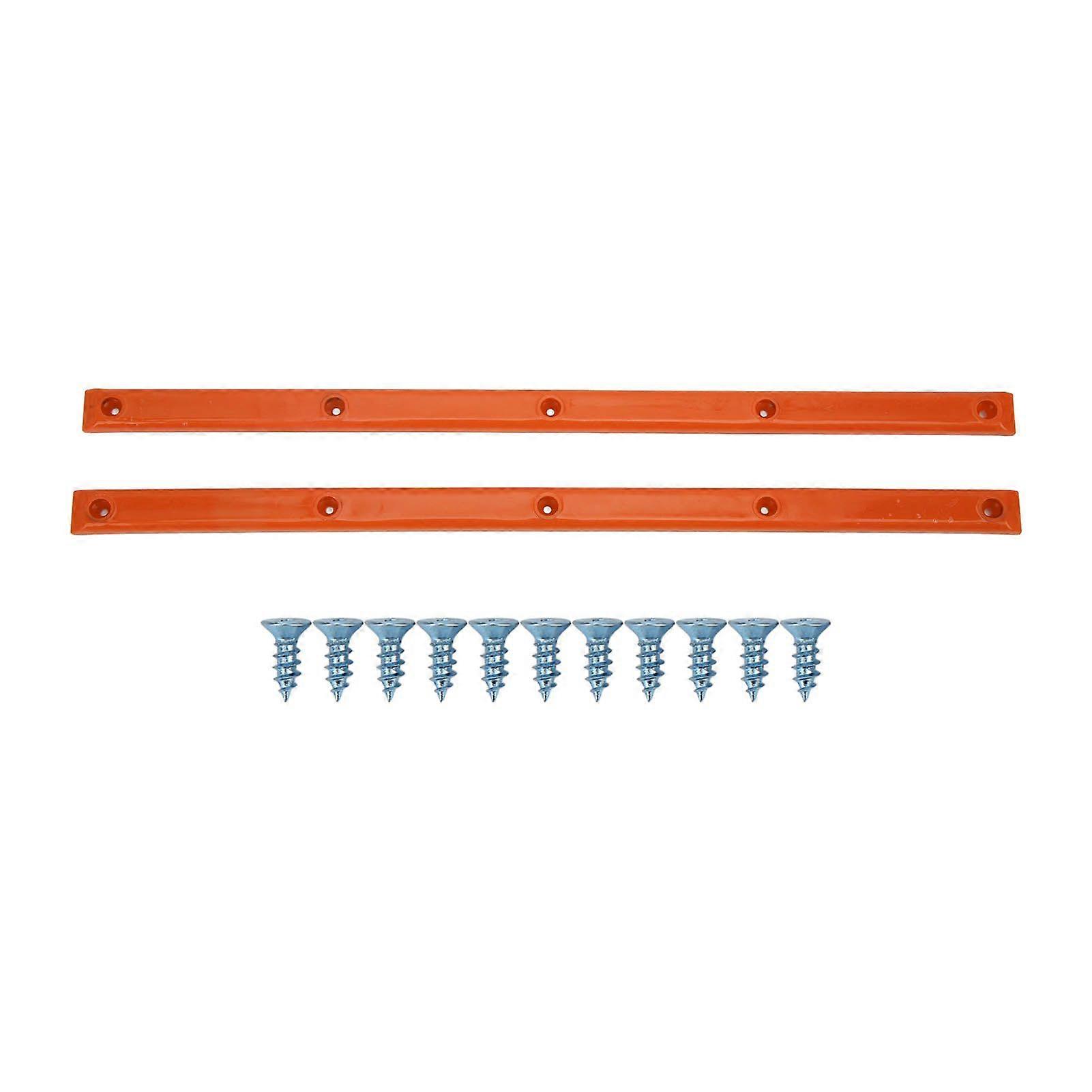Rib Bones Rails Slijtvast Duurzaam Stabiel Flexibel Glanzend Uiterlijk Longboard Rails Ribben BottenOranje