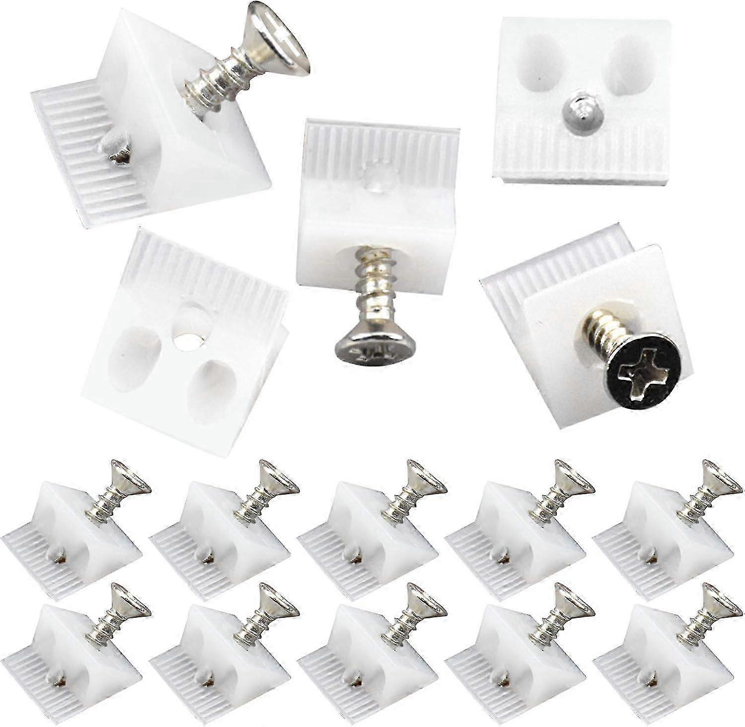 100 Pieces Drawer Reinforcement Connector, Drawer Bottom Repairer Small Drawer Repair Wedges, Fixings with Screws for Repairing Sagging Furniture 2025