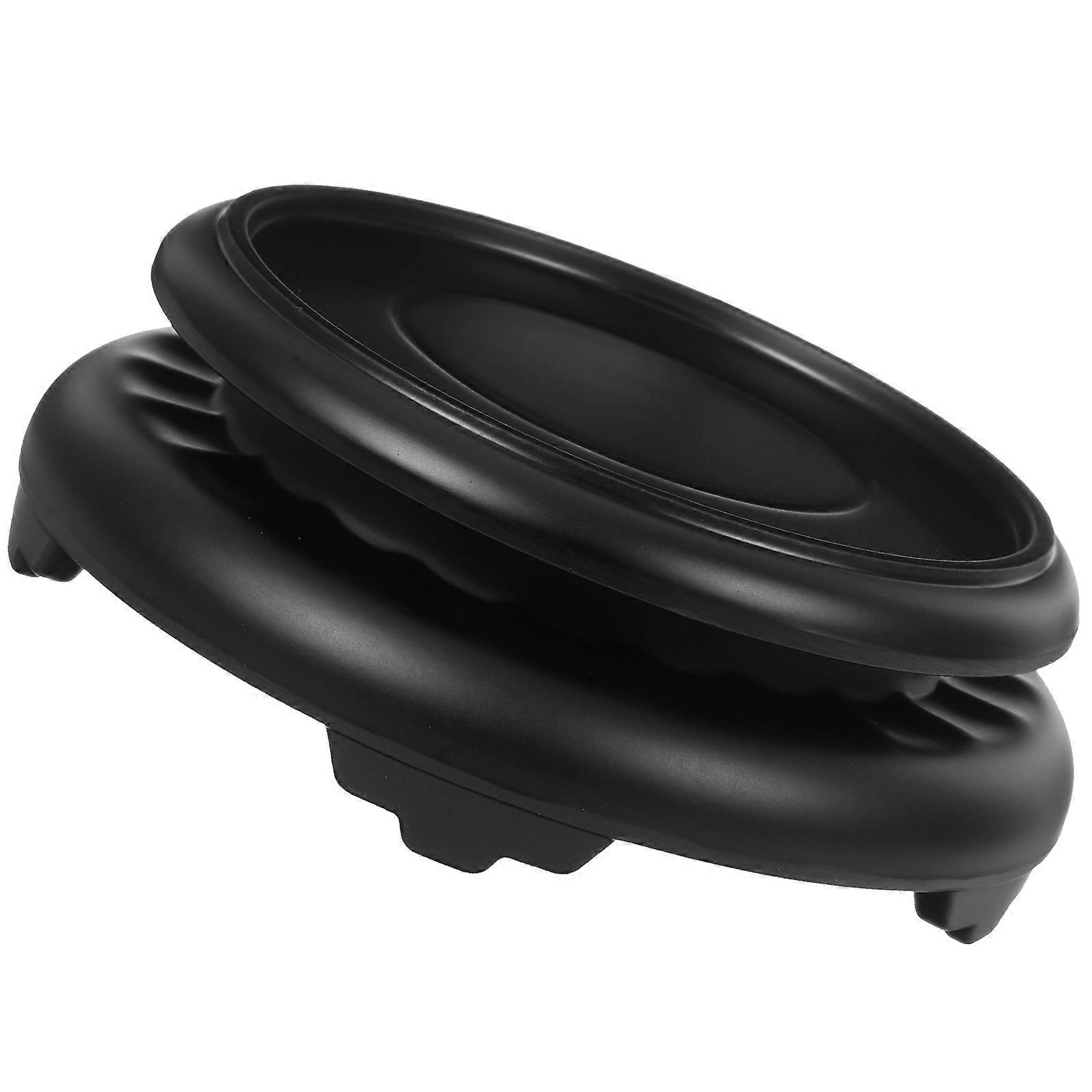 Wooden Flower Pot Base for Rotary Display 5Pcs Black Durable Planter Stands