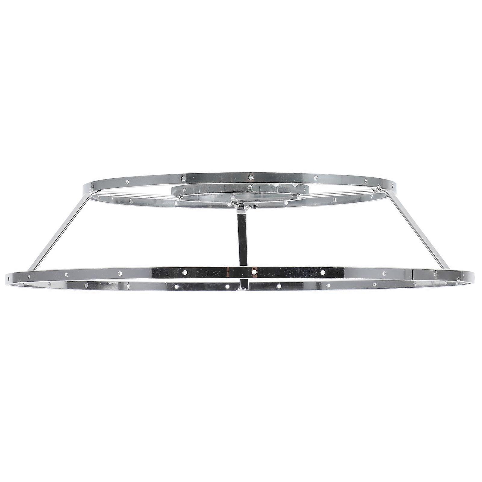 Iron Lamp Shade Holder Silver DIY Frames for Lampshade 4Pcs Set