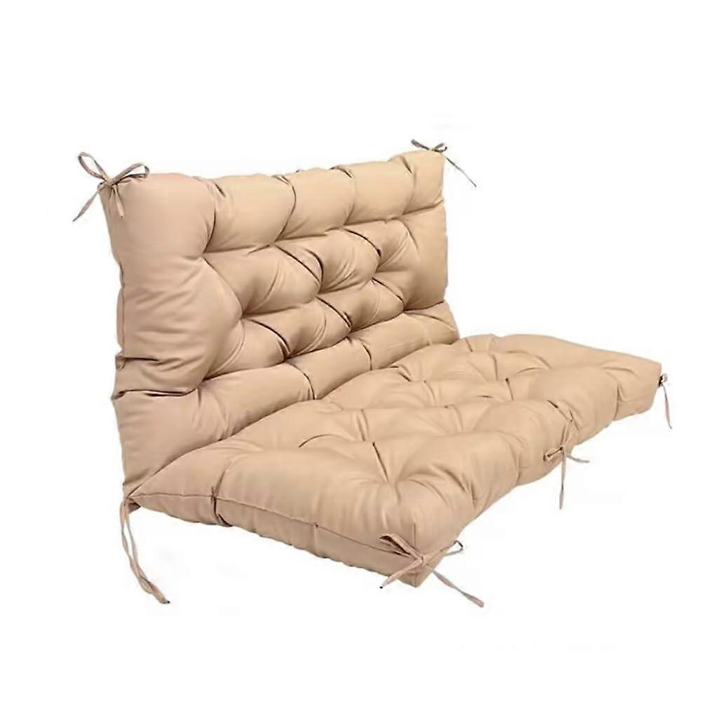 Thick Waterproof Garden Bench Cushions With Backrest 120x100x10cm NonSlip Patio Seat Pads For Recliner Replacement Mat