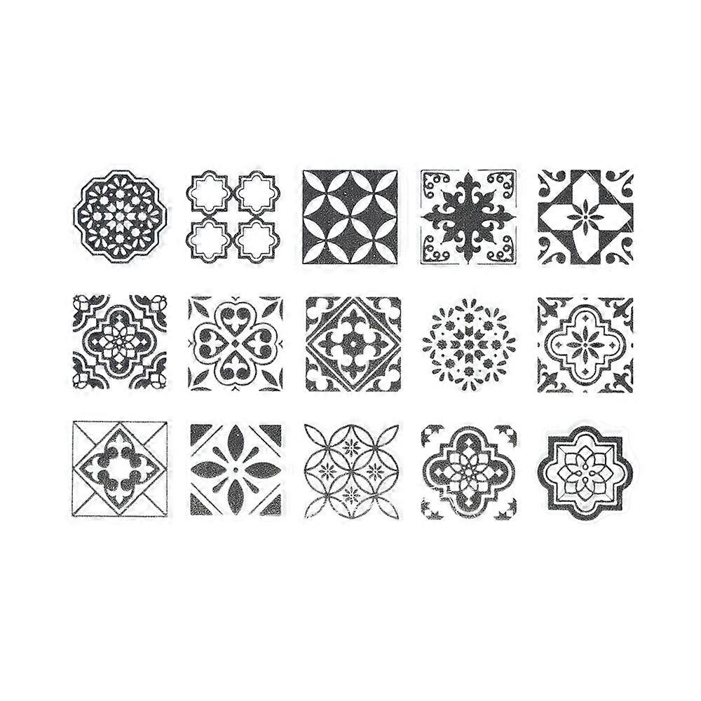 Baroque Morocco Square Mandala Lace Clay Stamp Designer DIY Pottery Polymer Clay Earring Jewelry Texture Emboss Mat Seal Art