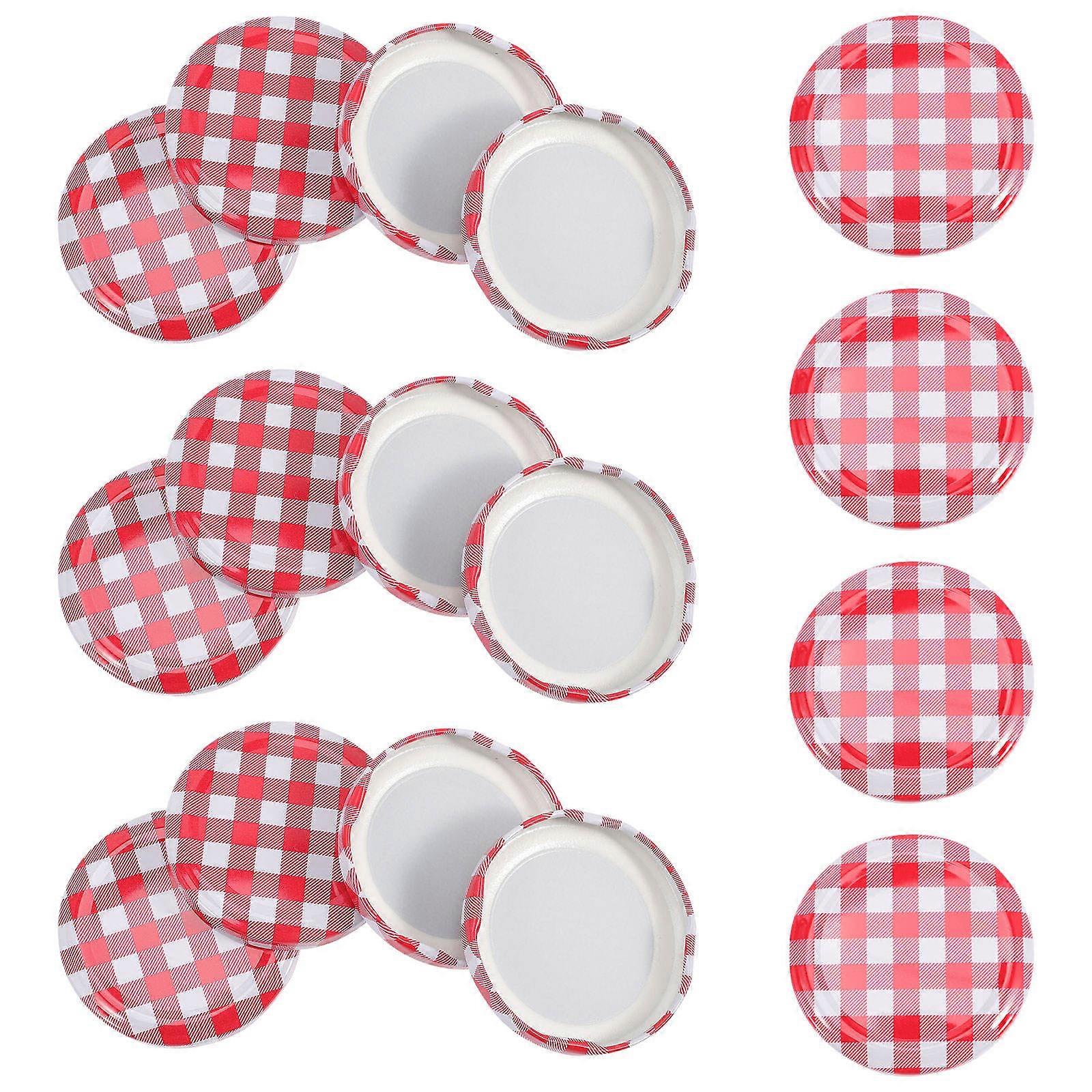 120 Pcs Canning Lids Jam Jar Covers For Home Food Storage Ideal For Kitchen And Pantry Use Multi Color Airtight Seal