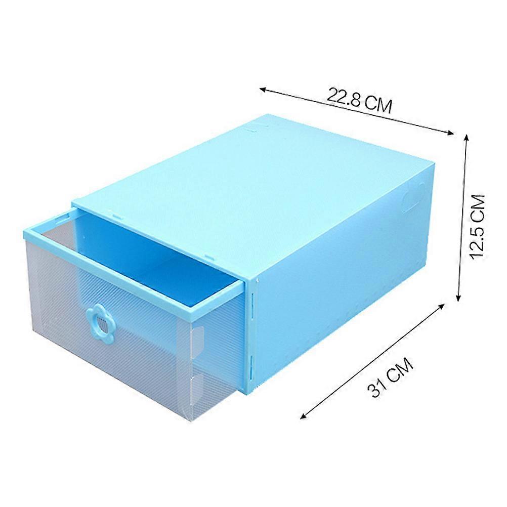 Rectangular Transparent Shoes Organizer 4 Pcs With Dustproof Function Ideal For Home Storage And Scratch Resistant Design