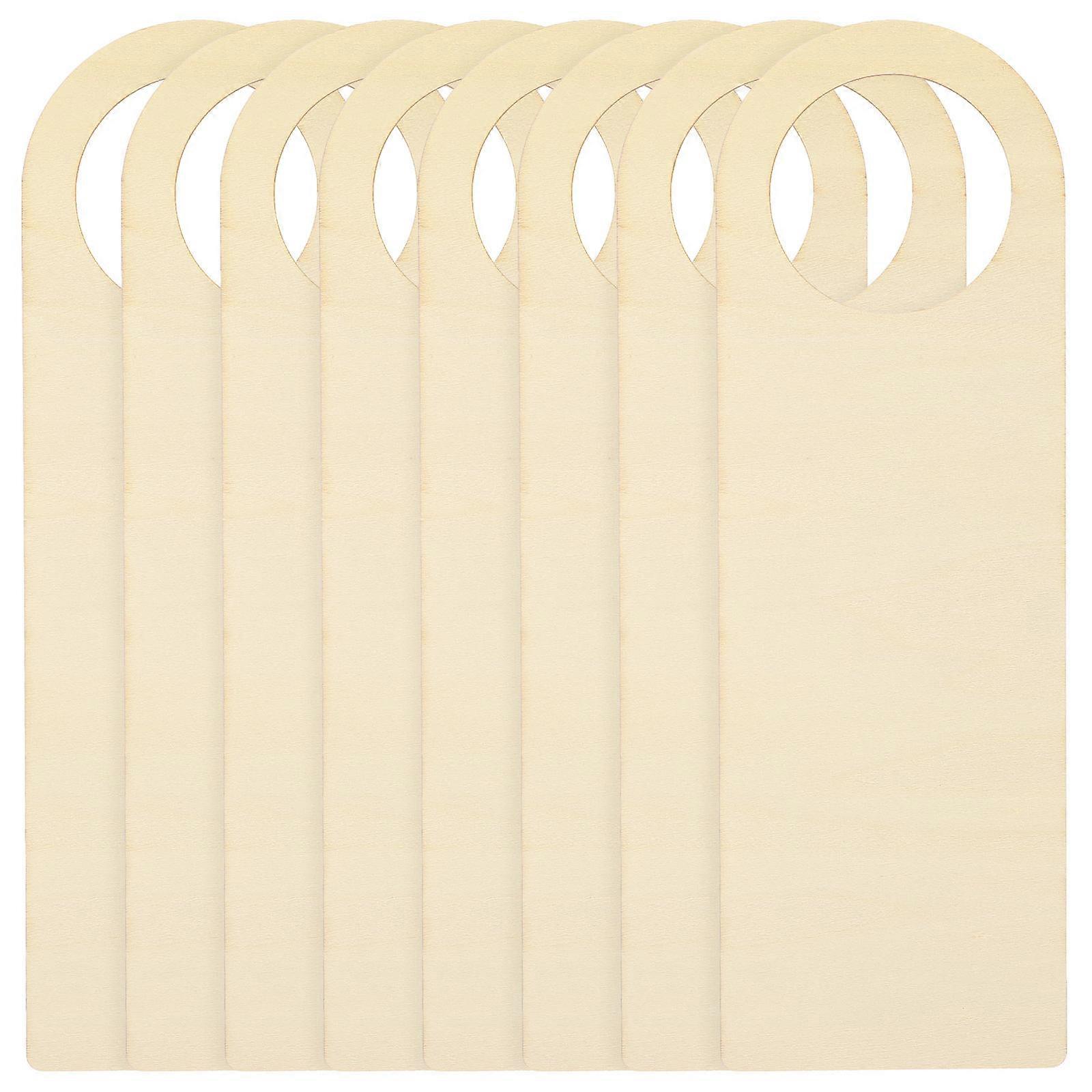 40 Pcs Rectangular Wood Door Hanger Perfect For Kids And DIY Enthusiasts Size 29X9.5X0.2CM Ideal For Home And Business Decoration