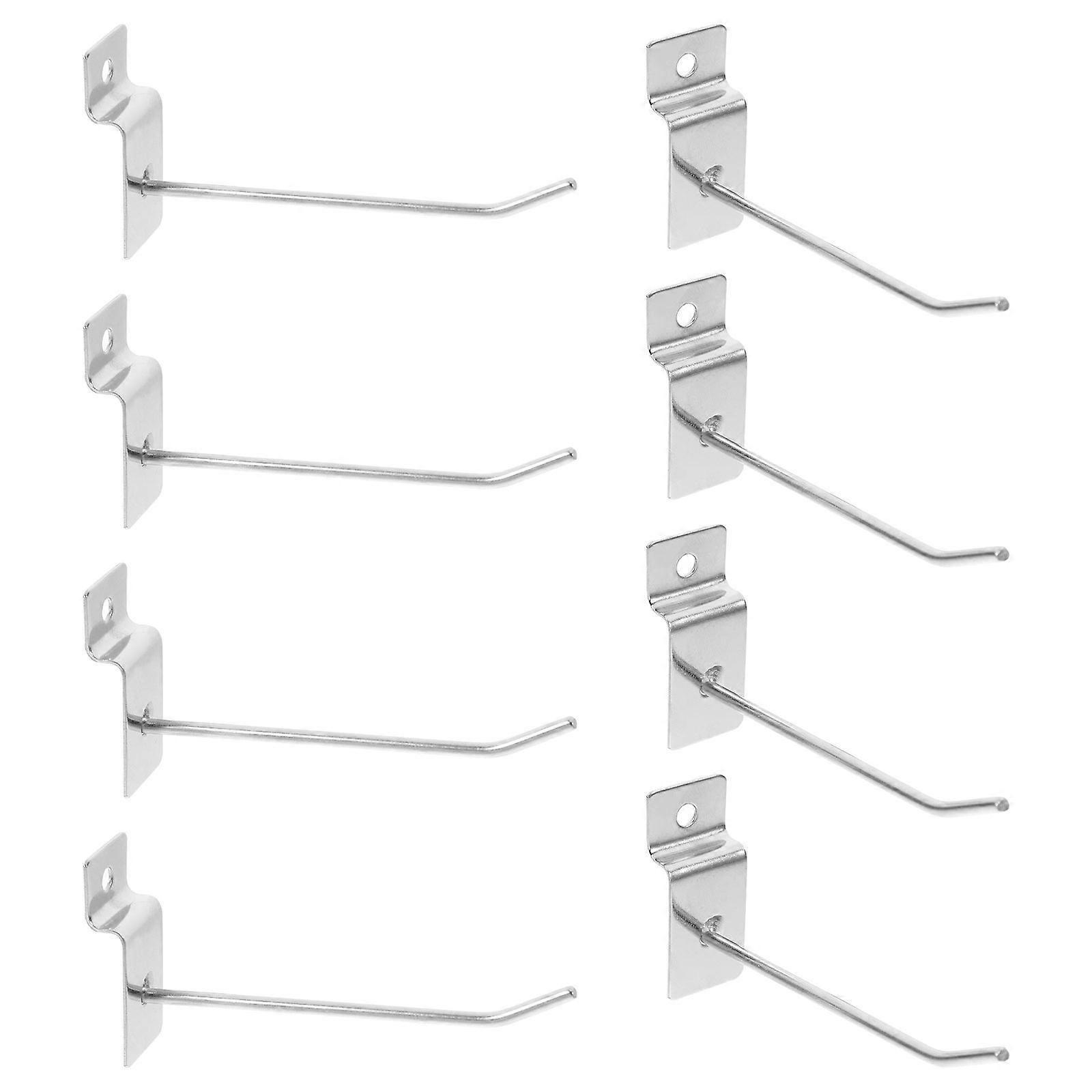 Retail Display Hooks Grid Wall Retail Hooks Silver 10x5x2cm Iron Display Hold Items 20Pcs